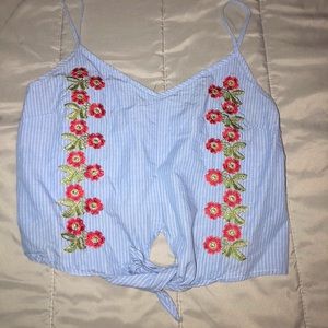 floral crop top